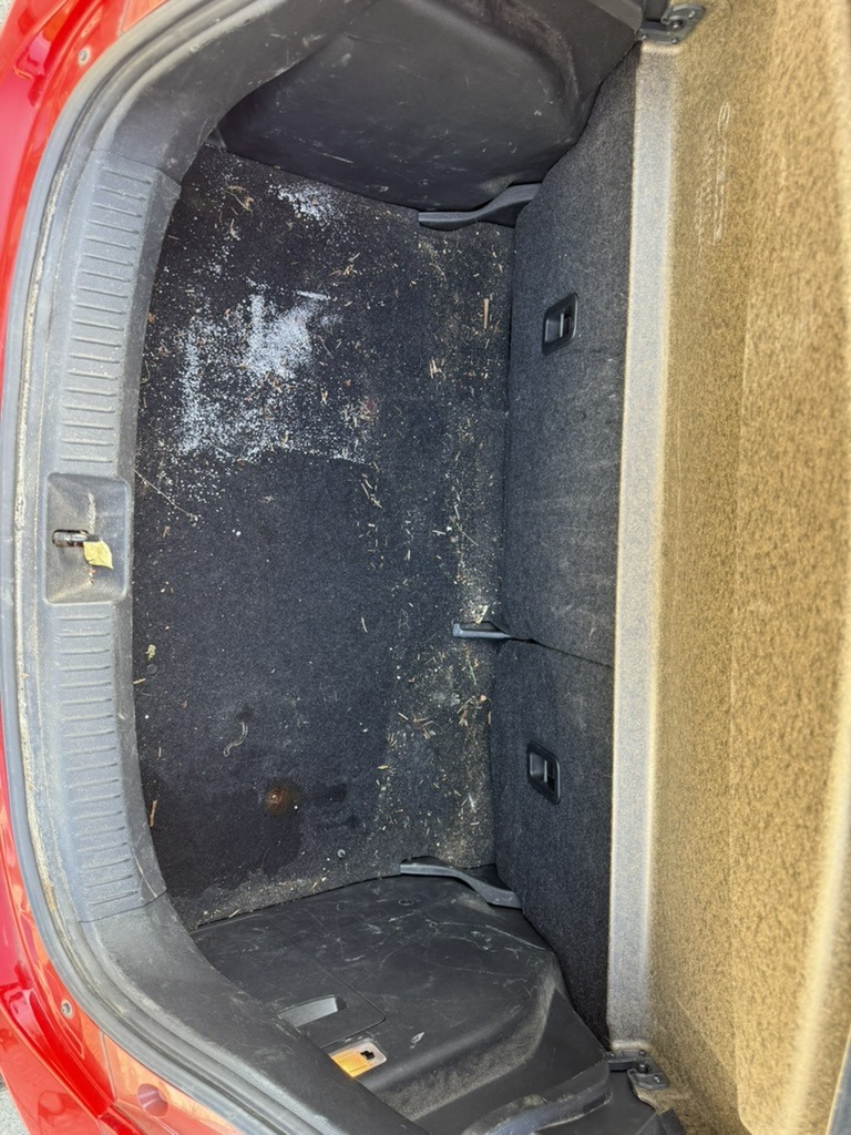 Kofferraum vor der Aufbereitung