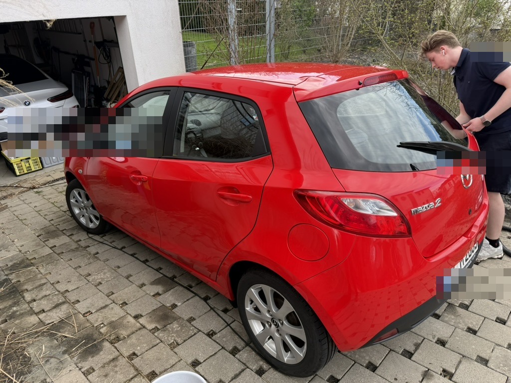 Simon bei der Aufbereitung